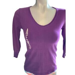 Aero Woman 3/4 Sleeve Tee Shirt Size M